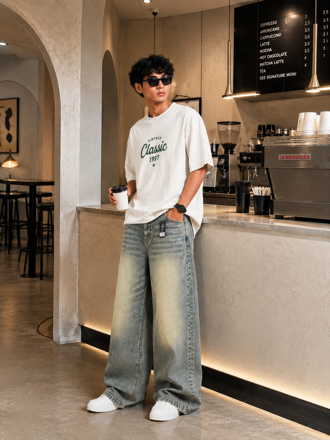 Sage Drift™ Wide-Leg Baggy Jeans