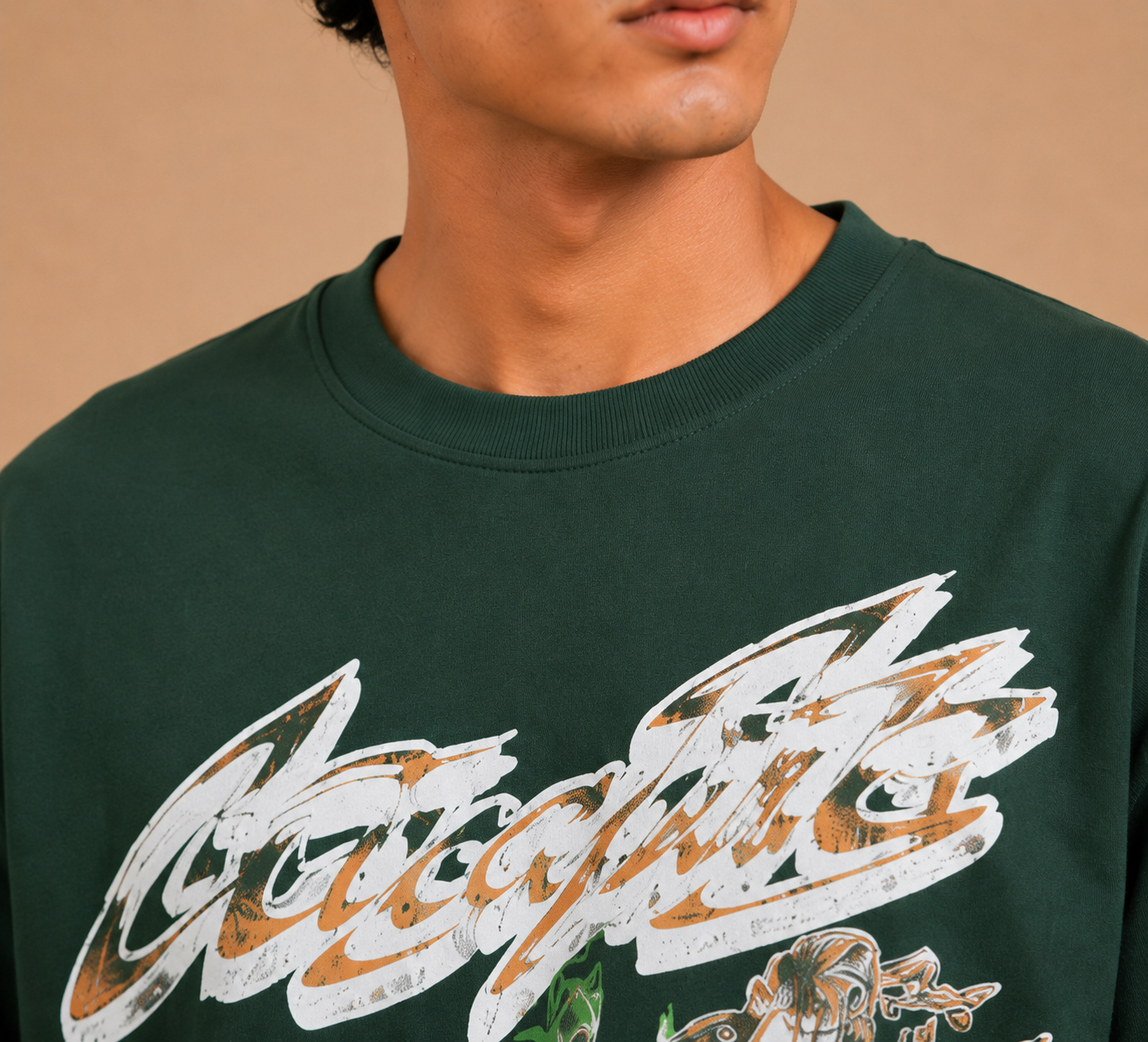 Vintage Angel Graphic Heavy Waffle Fit T-Shirt – Premium Streetwear