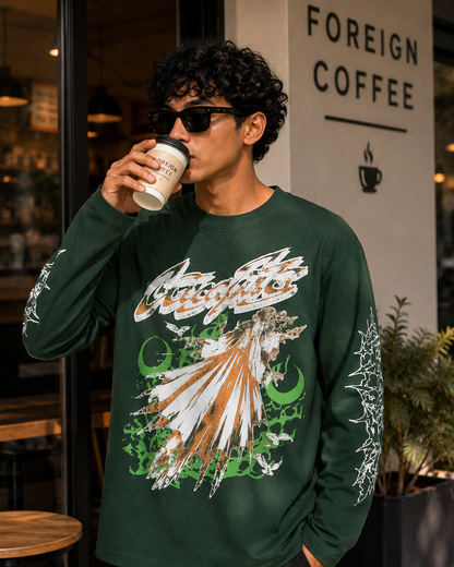 Vintage Angel Graphic Heavy Waffle Fit T-Shirt – Premium Streetwear