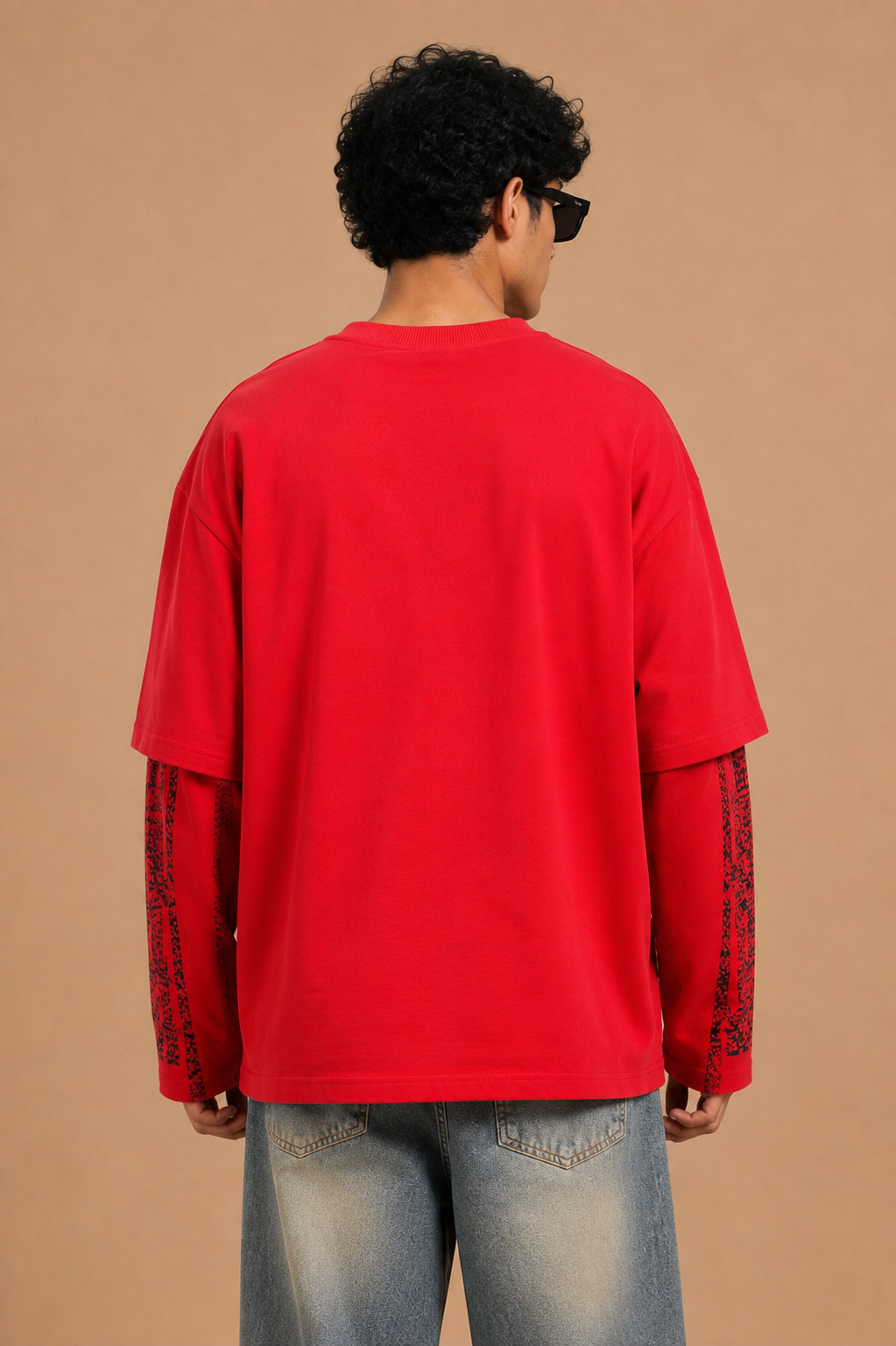DR SLEEVES™ BAD CHOICES EDITION | Oversized 100% Pure Cotton T-Shirt | Grunge Graphic Sleeves