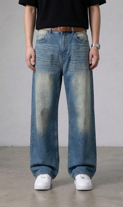 DOUBLE SHADED BLUE WIDE LEG