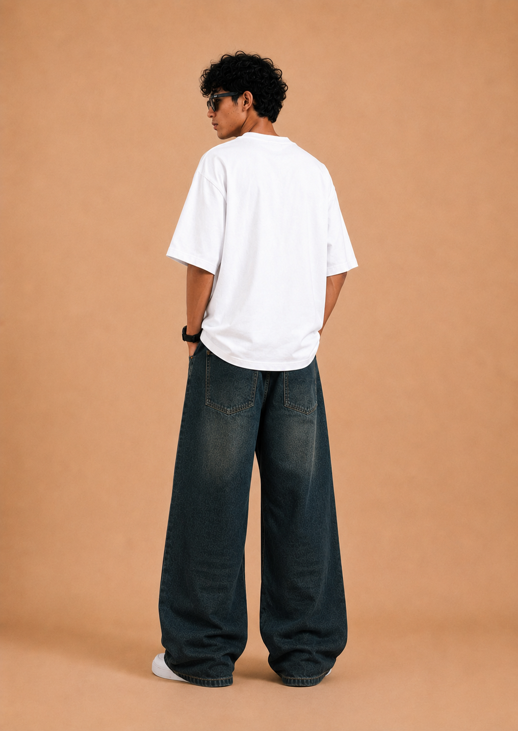 Light shade dark blue Urban Flow wide leg Jeans