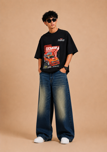 Vintage Rush™ Wide-Leg Baggy Jeans