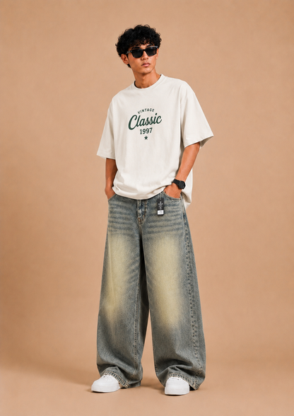 Sage Drift™ Wide-Leg Baggy Jeans