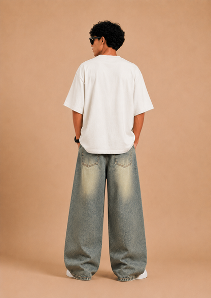 Sage Drift™ Wide-Leg Baggy Jeans
