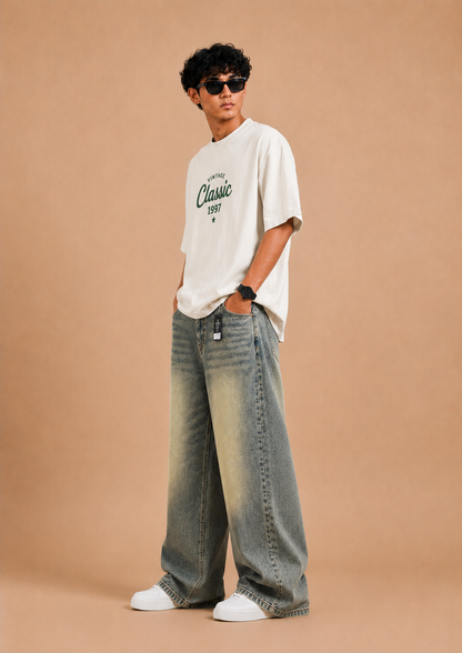 Sage Drift™ Wide-Leg Baggy Jeans