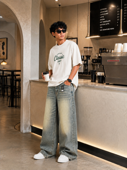 Sage Drift™ Wide-Leg Baggy Jeans